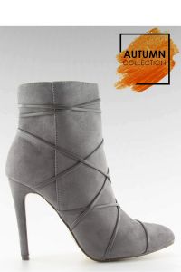 BOTKI NA SZPILCE ZAMSZOWE M278P GREY