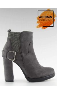 BOTKI NA SŁUPKU ZAMSZOWE M267P GREY
