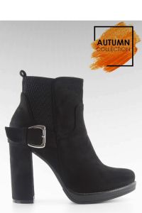 BOTKI NA SŁUPKU ZAMSZOWE M267P BLACK