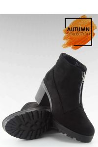 BOTKI ZAMSZOWE NA OBCASIE 669-4 BLACK