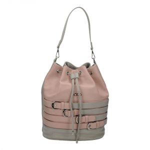 Stylowy modny pastelowy worek shopper Nobo z rzemykiem NBAG-C0310-019