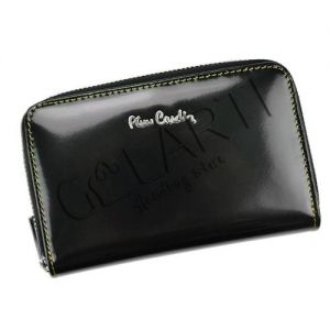 Czarny portfel damski Pierre Cardin ze skóry naturalnej 520.20 503 CZARNY