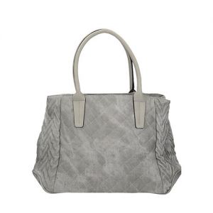 Szara nietypowa stylowa pikowana torba Monnari z marszczeniami BAG A740-019 J16