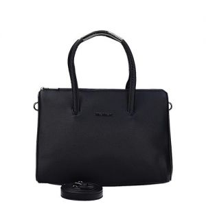 Granatowa klasyczna oryginalna markowa torba Monnari z paskiem BAG A490-013 J16
