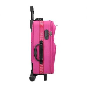 Walizka na kółkach Bagia w kolorze fuksji BAGIA 816 FUSHIA