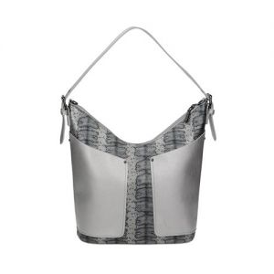 Srebrna stylowa torba na ramię BAG W17 1510-022