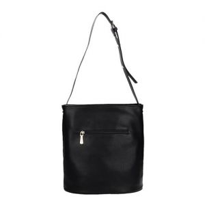 Elegancka duża torba Monnari w odcieniu ciemnego brązu z paskiem na ramię BAG 9001-017 J16