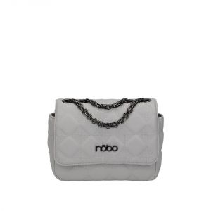 Szara modna mała kopertówka Nobo na łańcuszku NBAG-C1040-019