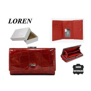 Portfel Damski skórzany 55020-CB czerwony