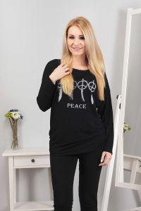Bluzka z pacyfkami i dżetami