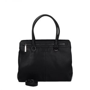 Czarna duża torba David Jones z paskiem CM 3225 BLACK