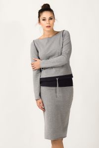 Spódnica Model Mila 6 Light Grey/Dark Grey