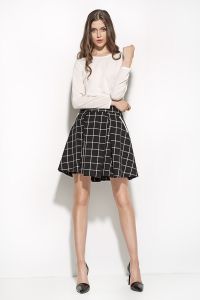 Spódnica Model SP24 Black/Kratka