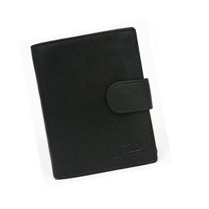 Funkcjonalny duży skórzany męski portfel Always Wild N4L-OW BLACK