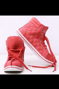 SINLY SHOES TRANMPKI TENISÓWKI PIKOWANE - ARBUZOWE 4432-1