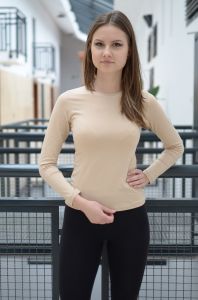 Bluzka gładka typu basic