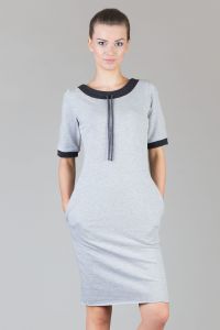 Sukienka Model Ramona 2 Light Grey/Dark Grey