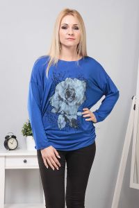 Bluzka z nadrukowaną różą