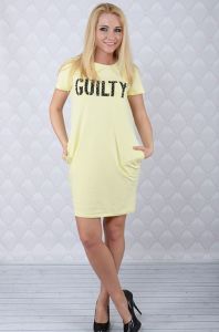 Sukienka z napisem Guilty