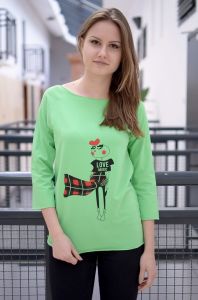 Bluzka z ciekawym nadrukiem
