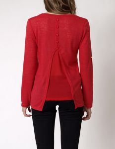 -20% SALE Ozdobne plecy miękka bluzka