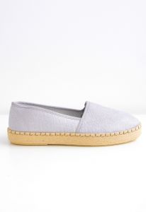Espadryle slip-ony połyskliwe
