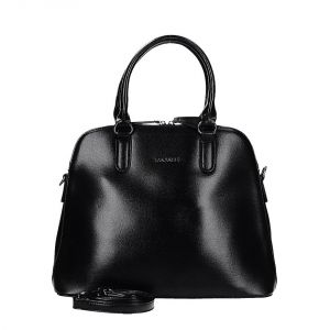 Czarna klasyczna duża torba Diana & CO z paskiem 932-3 BLACK
