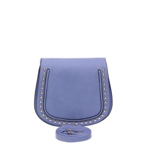 Niebieska wyjątkowa mała torebka Be Exclusive z paskiem 7246 BLUE-013