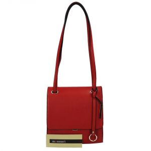 CZERWONA STYLOWA LISTONOSZKA NA DŁUGIM PASKU MONNARI BAG W17 3950-005
