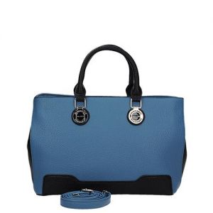Niebieski oryginalny stylowy kuferek Monnari z dodatkowym paskiem BAG A870-012 J16