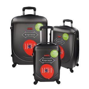 BAGAŻ 310 DARK GREY GRAVITT TRAVEL KOMPLET 3 W 1