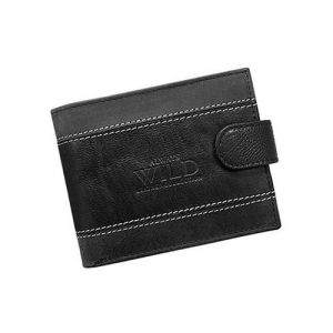 Czarny stylowy wyjątkowy portfel męski Always Wild z szarymi wstawkami N992L-DDP BLACK