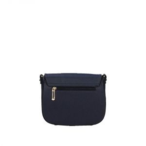 Granatowa oryginalna klasyczna torebka Flora&CO na długim pasku 3785 BLUE