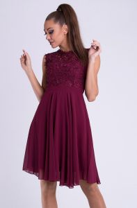 EVA&LOLA SUKIENKA OBERŻYNA 26012-3