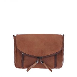 Brązowa stylowa nowoczesna torebka Gallantry HJ 6721-1 BROWN