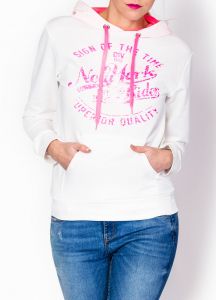Bluza z kapturem różowe napisy