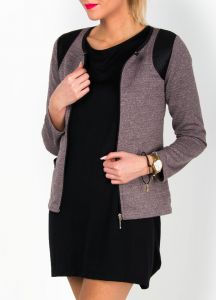 -20% SALE Elegancki żakiet wstawki pikowane