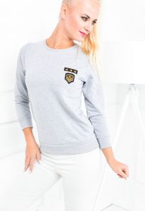 Bluza ze ściągaczami militarne naszywki