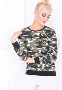 Bluza moro ściągacze naszywki