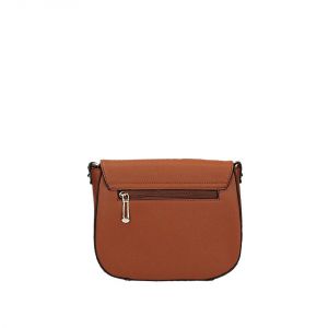 Kamelowa mała wyjściowa torebka Flora&CO na długim wygodnym pasku 3785 CAMEL