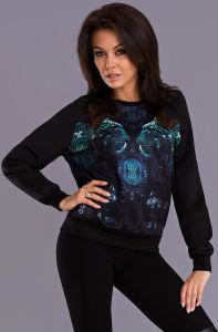 REDIAL BLUZA - CZARNY 7503-1