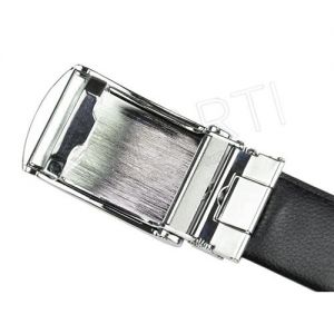 Czarny skórzany męski pasek Pierre Cardin 50081 CZARNY