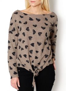 Wiązana bluzka oversize