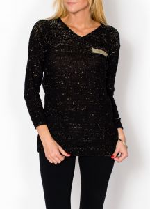 Sweter rozcięcia na plecach