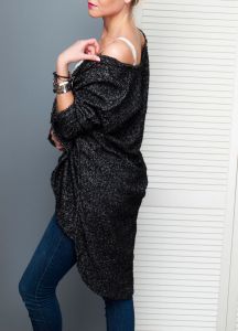 Kardigan narzutka boucle oversize