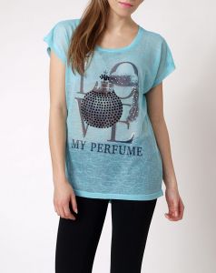 -20% SALE Dłuższy tył bluzka print nadruk