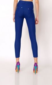 Legginsy wysoki stan spodnie imitujące jeans