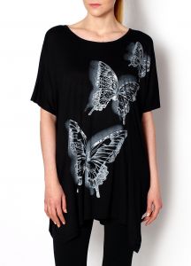 Tunika oversize motyl
