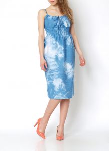-20% SALE Jeansowa cieniowana sukienka