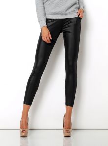 OSTATNIE SZTUKI -20% SALE Legginsy a\'la skóra połysk